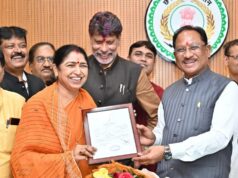 मुख्यमंत्री विष्णु देव साय से नवनिर्वाचित राज्यसभा सदस्य श्रीमती लक्ष्मी वर्मा ने की सौजन्य मुलाकात….