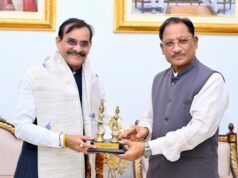मुख्यमंत्री से सांसद विष्णु दत्त शर्मा ने की सौजन्य मुलाकात…..