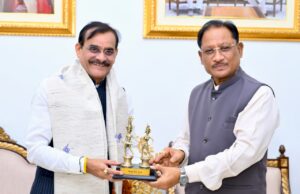 मुख्यमंत्री से सांसद विष्णु दत्त शर्मा ने की सौजन्य मुलाकात…..