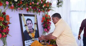 मंत्री राजेश अग्रवाल ने स्वर्गीय विवेक अंधारे को दी श्रद्धांजलि….
