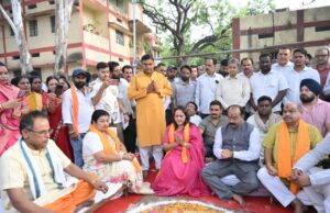उप मुख्यमंत्री अरुण साव ने 2500 किलोलीटर क्षमता के पानी टंकी निर्माण का किया भूमिपूजन….