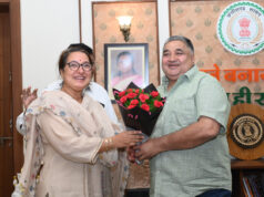 सिंधी अकादमी की अध्यक्ष सुषमा जेठानी ने मंत्री राजेश अग्रवाल से की सौजन्य मुलाकात…..