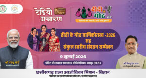 माननीय मुख्यमंत्री महोदय की गरिमामयी उपस्थिति में मनाया जाएगा “दीदी के गोठ” का वार्षिकोत्सव…..