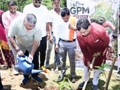 प्रभारी मंत्री राजेश अग्रवाल ने किया पौधरोपण, हरेली पर हरित जीपीएम का संकल्प…..