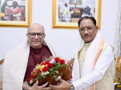 मुख्यमंत्री विष्णुदेव साय से निर्माता-निर्देशक डॉ. चंद्रप्रकाश द्विवेदी ने की सौजन्य मुलाकात…..