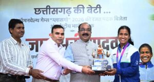 ज्ञानेश्वरी की सफलता से राज्य के युवा लेंगे प्रेरणा, खेलों के लिए तैयार होगा अच्छा वातावरण – उप मुख्यमंत्री अरुण साव…..