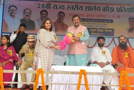 खेल अनुशासन, ईमानदारी और लक्ष्य के प्रति समर्पण भाव से आगे बढ़ने की प्रेरणा देता है : सांसद विजय बघेल