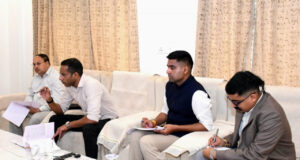 लोक निर्माण विभाग के सचिव ने निर्माण कार्यों की प्रगति की समीक्षा की…..