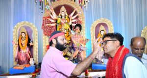 महानवमी पर वित्त मंत्री ओ.पी. चौधरी ने रायगढ़ के विभिन्न दुर्गा पूजा पंडालों में की माँ दुर्गा की पूजा-अर्चना…